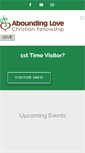 Mobile Screenshot of aboundinglove.net