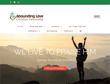 Tablet Screenshot of aboundinglove.net